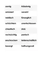 Vorschau - Arbeitsblätter - Adjektive: Gefühls- und Charakteradjektive als Wolken - Seite 3