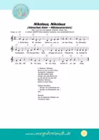 Vorschau - Bildkarten - MUSIKPAKET mit Noten & MP3s - Nikolaus, Nikolaus - ADVENT NIKOLAUS HÄNSCHEN KLEIN - Seite 1