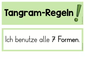 Vorschau - Merkblätter - Tangram Regeln - Seite 1
