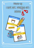 Vorschau - Bildkarten - I HAVE GOT, WHO HAS GOT: SCHOOL - Deckblatt
