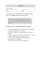 Vorschau - Test - Schularbeit: Erörterung - Deckblatt