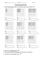 Vorschau - Arbeitsblätter - Von 5-Mal-Aufgaben zu 6-Mal-Aufgaben - Deckblatt