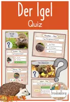 Vorschau - Anderer Materialtyp - Quiz - Der Igel - Deckblatt