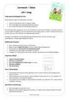 Vorschau - Fördermaterial/Inklusion - Lernwort-Sätze: Ich mag ... . - Seite 1