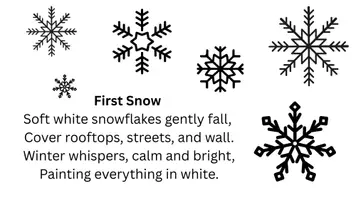 Vorschau - Mal- und Bastelvorlagen - English Winter/Christmas poems - Seite 1