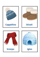 anteprima - Flashcard - Le parole dell’inverno - Pagina 1