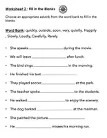 Aperçu - Feuilles d'exercices - Grammar Quest: Mastering Adverbs, Pronouns, and Prepositions! - Page 3