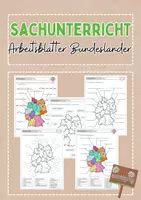Vorschau - Arbeitsblätter - Arbeitsblätter Bundesländer Deutschland und Hauptstädte zuordnen - Deckblatt
