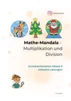 Vorschau - Mal- und Bastelvorlagen - Weihnachts-Rechenmandalas: Multiplikation & Division (Jg.5) - Deckblatt