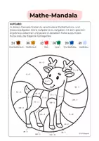 Vorschau - Mal- und Bastelvorlagen - Weihnachts-Rechenmandalas: Multiplikation & Division (Jg.5) - Seite 2