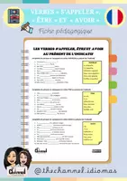 Vorschau - Arbeitsblätter - S’APPELER, ÊTRE ET AVOIR AU PRÉSENT – Fiche pédagogique - Deckblatt