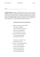 Vorschau - Klassenarbeiten - Klassenarbeit Gedichtanalyse – „Das L*ied vom Hasse“ von Georg Herwegh inkl. Bewertungsbogen / politische Lyrik - Deckblatt