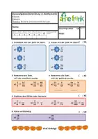 Vorschau - Arbeitsblätter - Brüche erweitern & kürzen - Hausaufgabenüberprüfung - Deckblatt