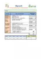 Vorschau - Anderer Materialtyp - Bewertungsbogen - Komplexübung im Basketball - Deckblatt