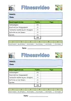 Vorschau - Arbeitsblätter - Fitnessvideo erstellen - Arbeitsauftrag & Bewertungsbogen - Seite 3