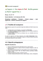 Aperçu - Préparation de séquence / Séquence complète - Guide enseignant : Aux origines de Noël - Page 1