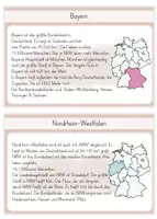 Vorschau - Unterrichtsreihen - Wissenskartei Bundesländer Deutschland Steckbrief Umrisse (groß) - Seite 1