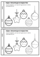 Vorschau - Arbeitsblätter - Arbeitsheft (Mini Buch) - Mathe Weihnachtszeit (3. Klasse) - Seite 1