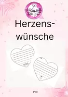 Vorschau - Arbeitsblätter - Herzenswunsch zum Verschenken - neues Jahr, Valentinstag #rabattraketen25 #rabattraketenzusalevester25 - Deckblatt