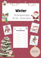 Vorschau - Arbeitsblätter - Rechenspaziergang Winter - Zehnerzahlen - Deckblatt