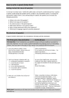 Vorschau - Merkblätter - How to write a speech - Deckblatt