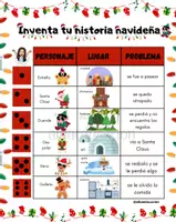 Vista previa - Hojas de trabajo - Inventa tu historia navideña - página 1
