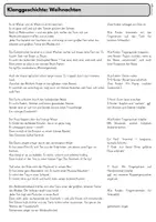 Vorschau - Arbeitsblätter - Klanggeschichte Weihnachten im Winterwald, Musikunterricht Klasse 1, Arbeitsblätter - Seite 1