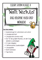 Vorschau - Arbeitsblätter - Wichtel- Escape Room Klasse 4 - Wolli Wichtel und das goldene Buch der Wünsche - Seite 2