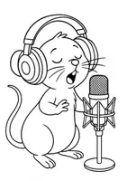 Vorschau - Mal- und Bastelvorlagen - 🎶 31 Ausmalbilder: TIERBILDER🎨 / Tiere machen Musik - Seite 1