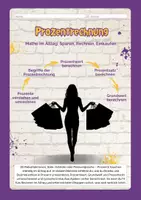 Vorschau - Unterrichtsreihen - Arbeitsheft Prozentrechnung – selbstorientiert & motivierend - Deckblatt
