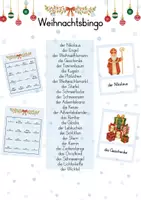 Vorschau - Spiele - Bingo - Weihnachtswörter - Deckblatt