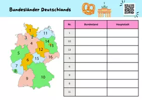 Vorschau - Arbeitsblätter - Bundesländer von Deutschland - Seite 2