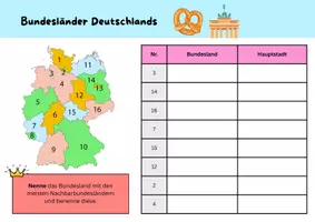 Vorschau - Arbeitsblätter - Bundesländer von Deutschland - Seite 3