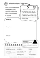 Vorschau - Arbeitsblätter - Gobalization: Preparing, practicing and presenting a 1-minute speech - Seite 1