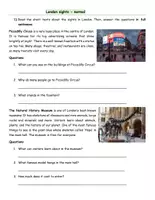 Vorschau - Arbeitsblätter - Sights in London - Zweifach differenziertes Material (Leseverstehen) - Seite 1