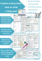 Vorschau - Arbeitsblätter - Creative writing skills: How to write a blog post - Deckblatt