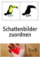 Vorschau - Bildkarten - Schattenbilder zuordnen - ein fröhlich buntes Kinderrätsel - Deckblatt