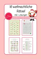 Vorschau - Arbeitsblätter - 16 weihnachtliche Rätsel inkl. Lösungen - Deckblatt