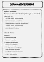 Vorschau - Arbeitsblätter - Grammatiktraining & Probevorbereitung: Pronomen, Konjunktionen, Zeitformen Klasse 5 - Seite 2