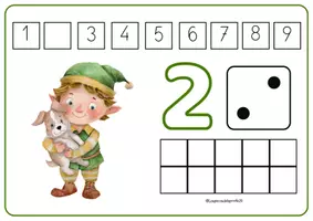 Vista previa - Unidades / Secuencias / Situaciones de Aprendizaje - MIS PRIMEROS NÚMEROS DE NAVIDAD: APRENDE DEL 1 AL 9 - página 3