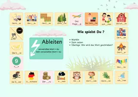 Vorschau - Spiele - Ableiten äu/eu Würfelspiel - Deckblatt