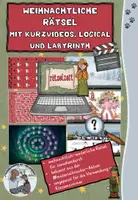Vorschau - Spiele - Winter-Rätselpaket für die Grundschule – 6 Denk- und Logikrätsel mit Videos - Deckblatt
