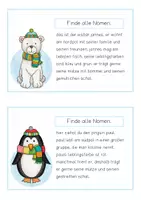 Vorschau - Arbeitsblätter - Abschreibkarten / Lesekarten Winter - Nomen finden - Seite 3
