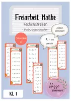 Vorschau - Aufgabenkarten - Freiarbeit Mathe: Ergänzungsaufgaben Rechenstreifen Zahlenraum 10 - Deckblatt
