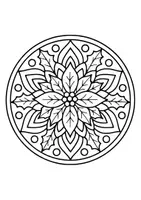 Vorschau - Mal- und Bastelvorlagen - Weihnachten Mandalas – Fensterbilder zum Ausmalen - Seite 1