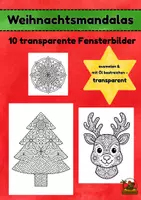 Vorschau - Mal- und Bastelvorlagen - Weihnachten Mandalas – Fensterbilder zum Ausmalen - Deckblatt