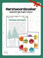 Voorbeeld - Kerstwoordzoeker (Engels) 🎁✨ - Voorblad