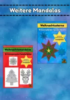 Vorschau - Mal- und Bastelvorlagen - Fensterbild Weihnachten - Weihnachtsstern - Seite 2