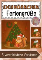 Vorschau - Anderer Materialtyp - Eichhörnchenklasse Feriengrüße Weihnachten - Deckblatt