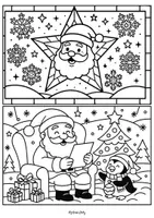 Aperçu - Feuilles d'exercices - 8- Les vitraux de Noël - Page 1